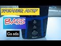 Cara memperbaiki speaker aktif suara bass kecil