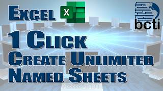 Microsoft Excel Create Unlimited Named Sheets With 1 Click