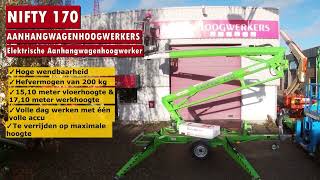 Nifty 170 Elektrische Aanhangwagenhoogwerker –MB Hoogwerkers #netherlands #leiden