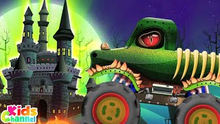 Haunted House Monster Truck, Halloween Cartoon Videos by Kids Channel
