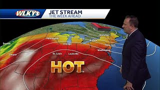 Isolated storms Sunday, record heat next week