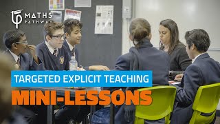 Mini-lessons - Targeted explicit teaching