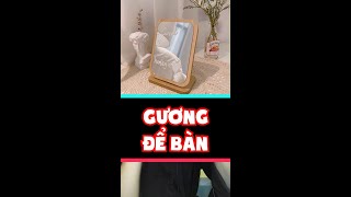 Review Gương để bàn | anh dậu decor #SHORTS