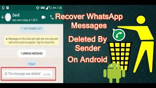 How to read deleted whatsapp message in pc?