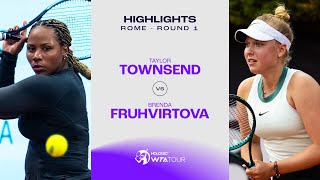 Taylor Townsend vs. Brenda Fruhvirtova | 2024 Rome Round 1 | WTA Match Highlights