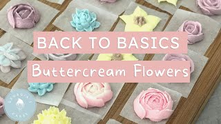 How to Pipe Buttercream Flowers - Piping tutorial! | Georgia's Cakes