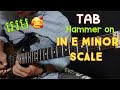 Hammer on/ E minor scale  ,TAB, Guitar Lesson (Tutorial )By Tola solo