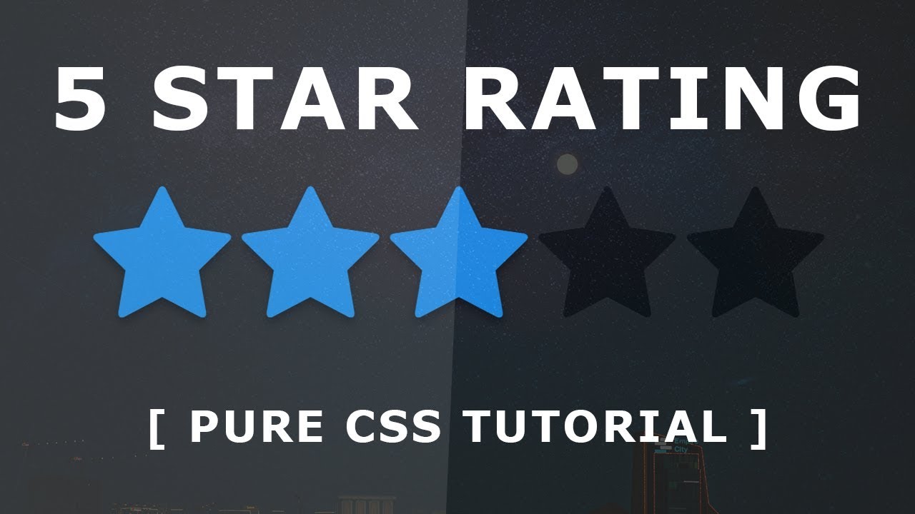 Pure CSS Star Rating Widget - How To Create A Simple Star Rating With ...