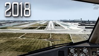 New Flight Simulator 2018 in 4K | Spectacular Approach and Landing in Los Angeles [Ultra Realism]