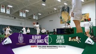 UAlbany vs Siena Women's Basketball 11/13/22 Albany Cup