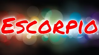 Escorpio Horoscopo 12 de Marzo al 18 de Marzo 2020