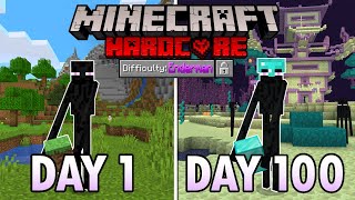 I Survived 100 Days as an ENDERMAN in Hardcore Minecraft… Here's What Happened