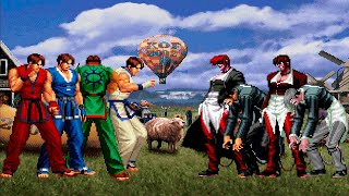 [KOF Mugen] Kim Kaphwan Team vs Orochi Iori Yagami Team