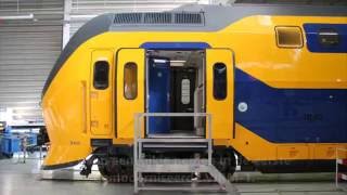 Perspresentatie van de gemoderniseerde VIRM-1 bij NedTrain in Haarlem