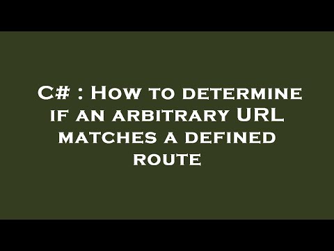 What is arbitrary URL?