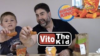 Burger King® Mac n' Cheetos® Taste Test | Vito the Kid