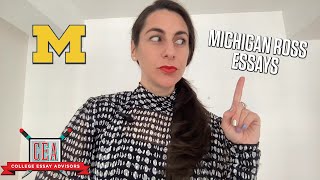 CEA's Guide to the University of Michigan's Ross School of Business Portfolio Submission