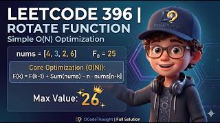 Rotate Function | LeetCode 396 | Basic To Optimal | @DCodeThought