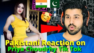 Pakistani React on Indian Priya Choudhary (Piihu) TIKTOK VIDEOS | Best TikToker | Reaction Vlogger