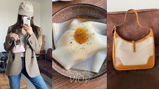 vlog. 아이허브 하울. 빈티지 가방 득템 하울. 발효카페 큔. taff 서울. 보마켓. 내추럴하이. 잔여백신 1차 접종 완료..