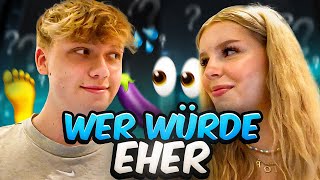 WER WÜRDE EHER..!? 💀 mit meiner Freundin (bodenlos)