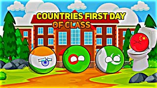 [COUNTRIES FIRST DAY OF CLASS]😂💥🏫 In Nutshell || [FUNNY]🤣💩💀#countryballs #geography #mapping