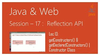 Reflection API in Java |#13| getConstructors() & getDeclaredConstructors() | Constructor Class Java
