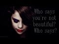 Selena Gomez & The Scene - Who Says Lyrics (When The Sun Goes Down) HD