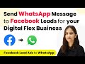 How to Send Automated WhatsApp Message to Facebook Leads for Digital Flex Printing Business