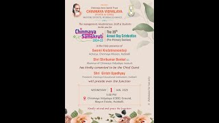 Chinmaya Samskruti Annual Day 2024-25 | Pre-Primary | Live