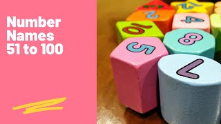 Number Names 51 -100 | Numbers with spelling 51 to 100 | Fifty one to Hundred for Kids