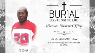 Freeman Bismarck Glay Burial Service