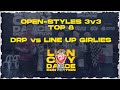 DRP vs LINE UP GIRLIES | OPEN-STYLES 3v3 | TOP8 | Lion City Dance Convention 2023