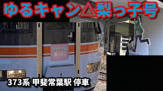 【急行 ゆるキャン△梨っ子号】～373系 甲斐常葉駅 停車～