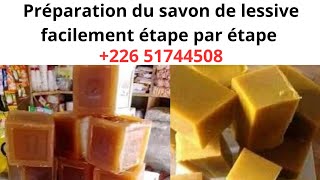 Méthode très simple pour fabriquer du savon de lessive étape par étape