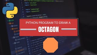 Draw a octagon through turtle module| python program to draw a octagon #shorts