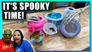 We Made Spooky Resin Halloween Decorations Ep.1