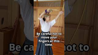 Kyudo One-Point Lesson: From Uchiokoshi to Hanare. Makiwara Practice. #kyudo #japanesearchery