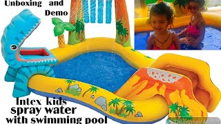 Intex dinosaur play center pool review | Amazon bath tub |  #amazon #bathtub #review