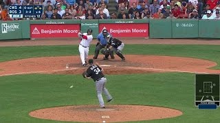 CWS@BOS: Leon ties the game with an RBI single