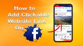 How to Add Clickable Website link to Facebook Post