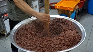 전통시장 떡집, 달인의 떡 만들기, 앙꼬절편, 가래떡, 떡 자르기 / Variety of Rice Cakes in Korea / Korean Street Food