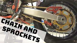 New Chain And Sprockets For The CRF450L / D.I.D. ERVT / Supersprox 52T / Renthal / Zeta