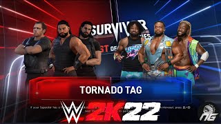 The Shield Vs The New Day ELIMINATION TORNADO WWE 2K22 Gameplay 4K 60FPS