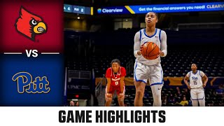 Louisville vs. Pitt Game Highlights | 2024-25 ACC Women's Basketball