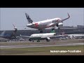 ✈67万回再生 go around ゴーアラウンド 春の暴風警報発令 大荒れの成田空港 super crosswind narita airport