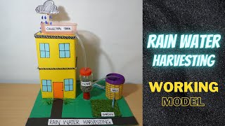 Rain water Harvesting working model | Rain water harvesting model | school project | How to make