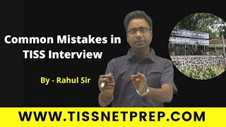 Common Mistakes \u0026 Tips for TISS Interview | TISSNETPrep.com