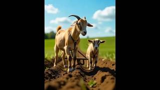 Hardworking Goat and Her Kid An Incredible Journey from Farm to Market#Shorts #YTShorts🤯Goat Story