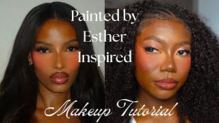 VIRAL PAINTED BY ESTHER INSPIRED MAKEUP LOOK | STEP BY STEP GLAM TUTORIAL | DESTINY RUDD